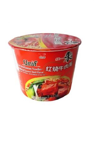 Unif Spuer Bowl Instant Noodle-Roasted Beef Flavour/来一桶红烧牛肉面