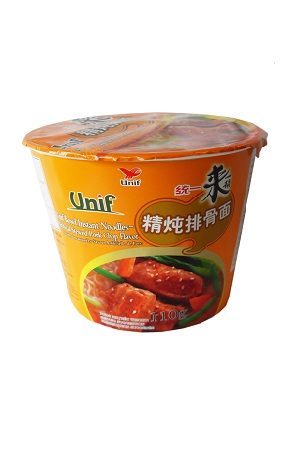 Unif Super Bowl Instant Noodle-Pork chop flavour/ 来一桶精炖排骨面